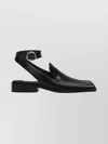 Alaïa Block Heel Open Back Square Toe Sandals In Black