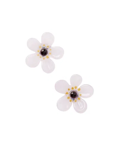 Alaïa Bloom Earrings In Transparent