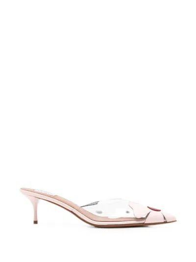 Alaïa Bloom Mules In Pink
