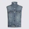Alaïa Blue Cotton Denim Jacket In Blue
