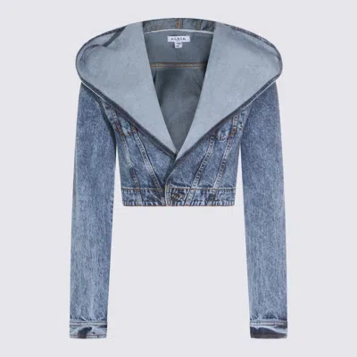 ALAÏA BLUE COTTON DENIM JACKET