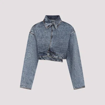 ALAÏA BLUE COTTON JACKET
