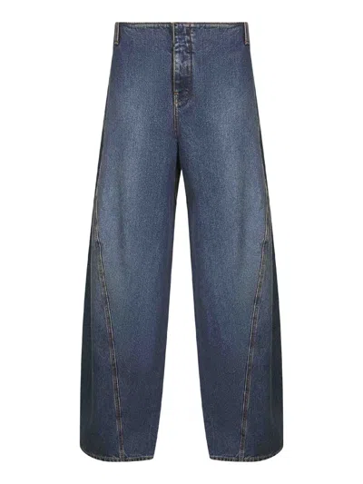 Alaïa Blue Denim Cargo Jeans