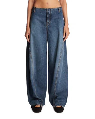Alaïa Blue Denim Cargo Pants