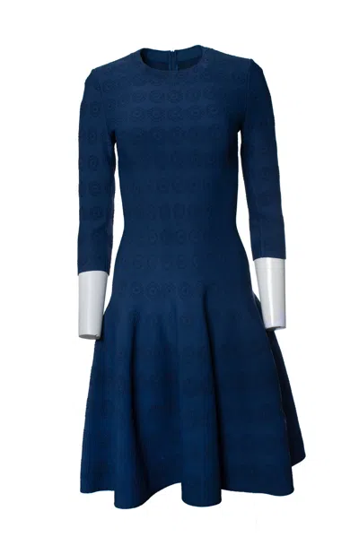 Alaïa Alaia, Blue Flared Dress With Pattern