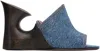 Alaïa Blue 'la Sculpture' Mules In 507 Jeans Blue