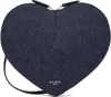 Alaïa Blue 'le Coeur' Bag In 516 - Bleu Denim