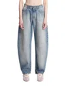 Alaïa Blue Low-rise Rounded Jeans