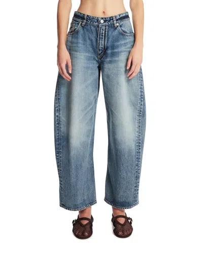Alaïa Blue Rodeo Denim Trousers In Blue Blu   #03326c