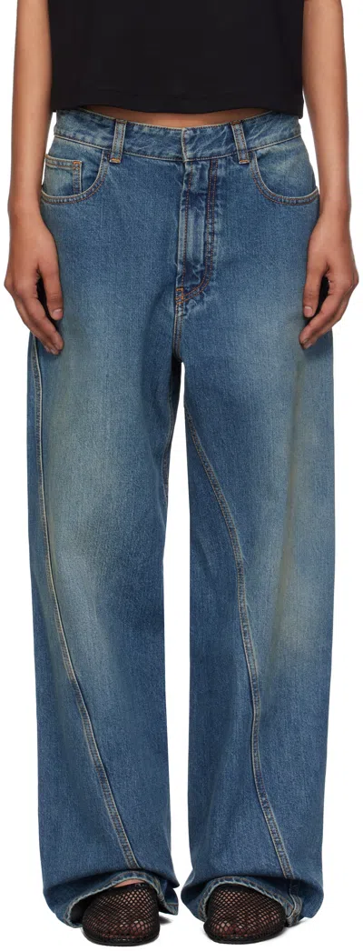 Alaïa Blue Twisted Jeans