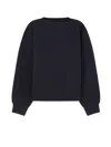 Alaïa Alaia Women Boatneck Cotton Sweatshirt In Black