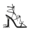 Alaïa Bobine 110 Leather-lined Sandals In Black