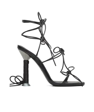 Alaïa Bobine Bow High-heeled Sandals In Black