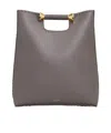 Alaïa Tote Bag Bobine In Calfskin In Gray