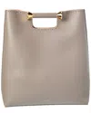Alaïa Bobine Leather Tote In Gray
