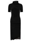Alaïa Draped Asymmetric Midi Dress