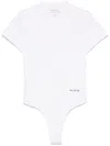 Alaïa Logo-embroidered Bodysuit T-shirt In White