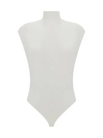 Alaïa Bodysuit In Blanc Naturel