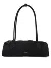 Alaïa Teckel Shoulder Bag In Black Nabuk Calf Leather In Black