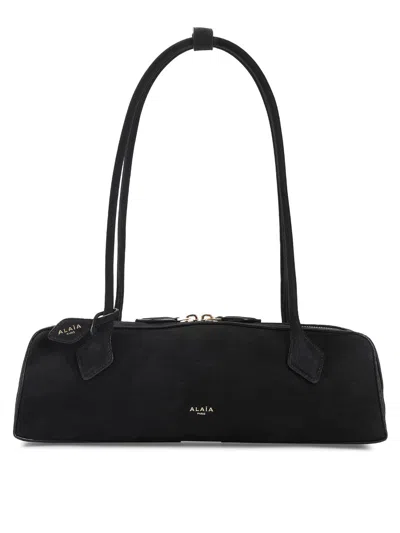 Alaïa Teckel Medium Shoulder Bag In Black