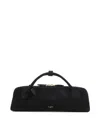 Alaïa Teckel Suede Clutch In Black