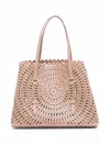 Alaïa Alaia Sable Mina 32 Laser-cut Leather Tote Bag