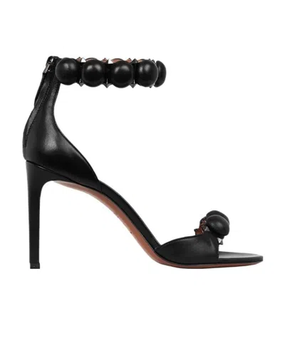 ALAÏA ALAÏA BOMBE HIGH HEEL SANDALS
