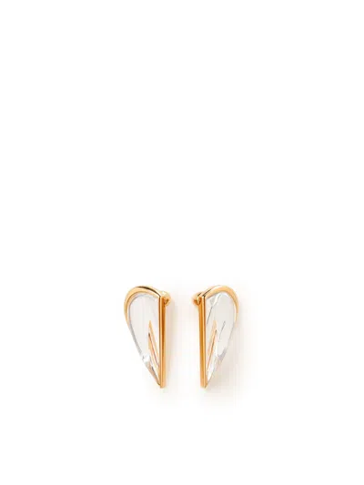 Alaïa Bombe Demi-c Ur Earrings In Transparent