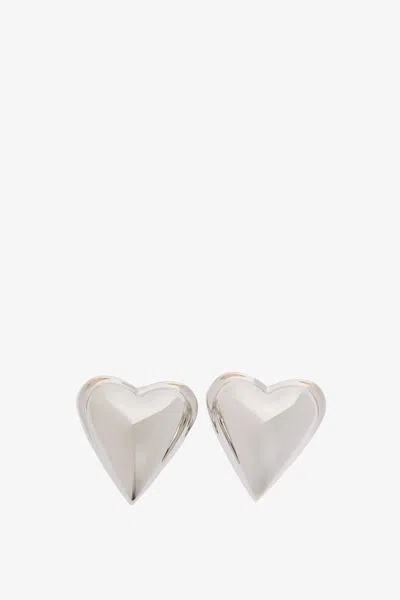 ALAÏA BOMBE SILVER EARRINGS