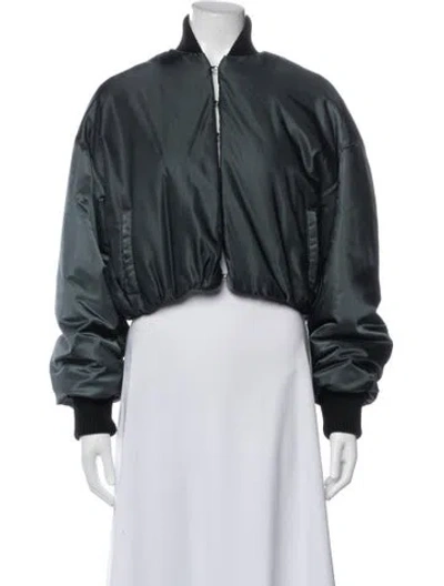 Pre-owned Alaïa Bomber Jacket In Green
