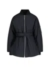 Alaïa Black Belted Bomber In Black