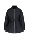 Alaïa Womens Belted Padded Shell Bomber Jacket Noir Alaia In Black  