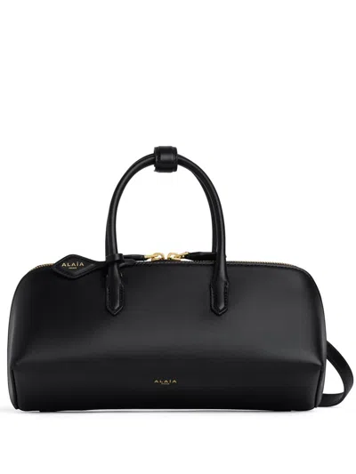 Alaïa Borsa Delta Piccola In Pelle Di Vitello Box In Black