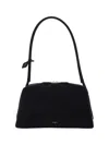 Alaïa Le Bouledogue Bowling Shoulder Bag In Nubuck Leather In Black