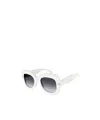 Alaïa Box Gradient Sunglasses In White