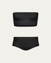 Alaïa Bra Tube Top And Underwear Set In Black