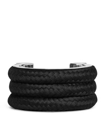 Alaïa Braided Cuff Bracelet In Purple