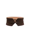 Alaïa Suede Corset Belt In Brown