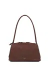 Alaïa Brown Le Bouledogue Bowling Shoulder Bag In Burgundy