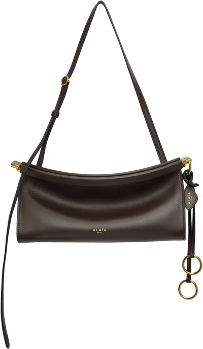Alaïa Brown 'le Click' East West Small Bag