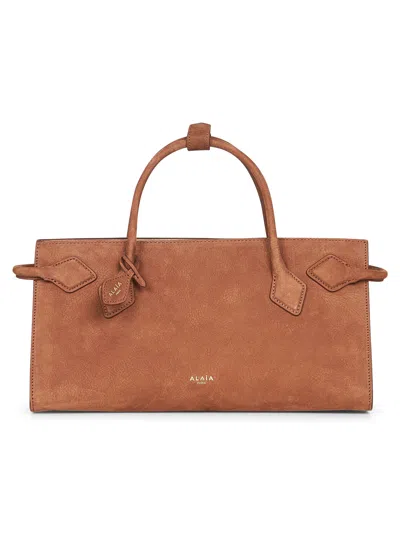 Alaïa Brown Le Teckel East West Tote Bag