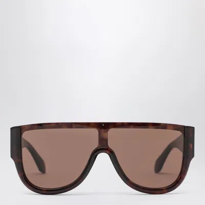 Alaïa Brown Mask Sunglasses