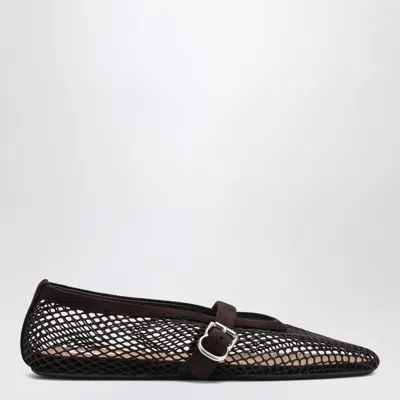 Alaïa Brown Mesh Ballerina