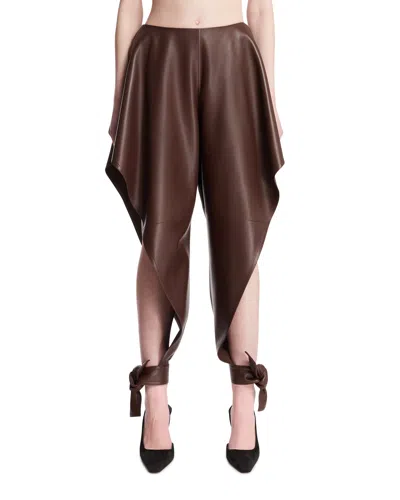 Alaïa Brown Panelled Trousers