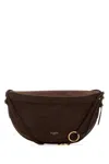 Alaïa Alaia Brown Suede East West Belt Bag In Brown