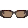 Alaïa Brown Rectangular Sunglasses In Brown