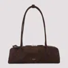 Alaïa Alaia Women Teckel Medium Suede Shoulder Bag In Brown