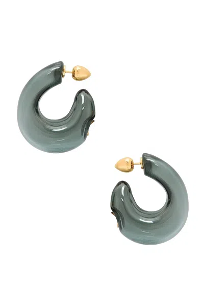 Alaïa Bubble Hoop Earrings In Gris