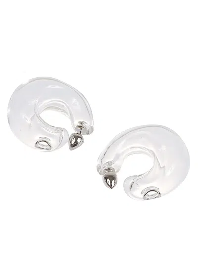 Alaïa Bubble Hoop Earrings In Metallic