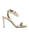 Alaïa Buckled Heeled Sandals In Gold